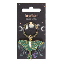 Load image into Gallery viewer, LUNA MOTH KEYRING
