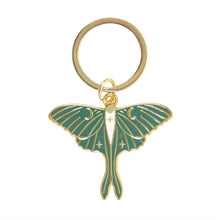 Load image into Gallery viewer, LUNA MOTH KEYRING
