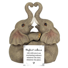 Load image into Gallery viewer, ELEPHANT EMBRACE ELEPHANT COUPLE ORNAMENT
