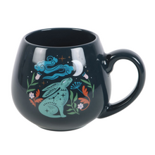 Load image into Gallery viewer, MIDNIGHT HARE ROUNDED MUG
