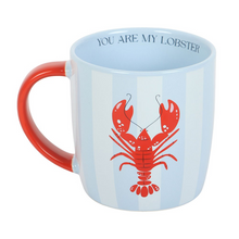 Load image into Gallery viewer, YOU ARE MY LOBSTER STRIPED MUG
