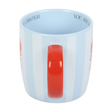 Load image into Gallery viewer, YOU ARE MY LOBSTER STRIPED MUG
