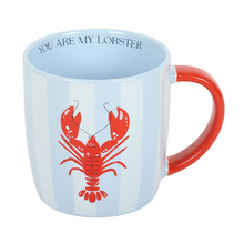 Load image into Gallery viewer, YOU ARE MY LOBSTER STRIPED MUG
