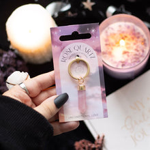 Load image into Gallery viewer, Rose Quartz Semi Precious Crystal Keyring
