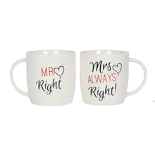 Load image into Gallery viewer, Set of 2 Mr &amp; Mrs Mugs
