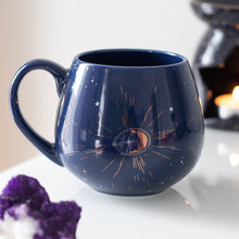 Load image into Gallery viewer, Blue Crescent Moon Rounded Mug
