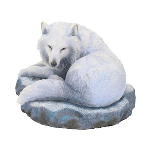 Guardian of the North Wolf Figurine by Lisa Parker Snowy Wolf Ornament 19.5cm