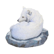 Load image into Gallery viewer, Guardian of the North Wolf Figurine by Lisa Parker Snowy Wolf Ornament 19.5cm
