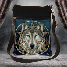 Load image into Gallery viewer, The Wild One Fantasy Wolf Small Shoulder Bag by Lisa Parker 23cm
