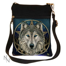 Load image into Gallery viewer, The Wild One Fantasy Wolf Small Shoulder Bag by Lisa Parker 23cm
