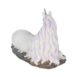 Jewelled Tranquillity Figurine White Unicorn and Crystal Ornament 19cm