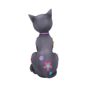 Hippy Kitty Black Cat Ornament 26cm