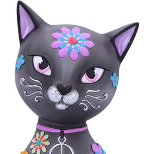 Hippy Kitty Black Cat Ornament 26cm