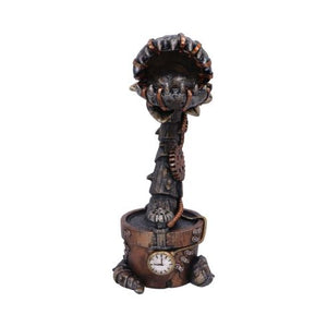 Cogwork Carnivore 24.3cm Bronze Mechanical Flesh Eating Plant Figurine