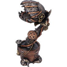 Load image into Gallery viewer, Cogwork Carnivore 24.3cm Bronze Mechanical Flesh Eating Plant Figurine
