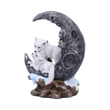 Load image into Gallery viewer, Lunar Companions Wolves Moon Figurine 19.3cm
