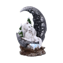 Load image into Gallery viewer, Lunar Companions Wolves Moon Figurine 19.3cm
