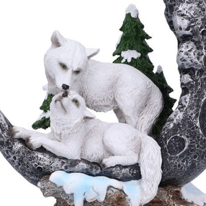 Lunar Companions Wolves Moon Figurine 19.3cm