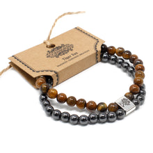 Load image into Gallery viewer, Magnetic Gemstone Bracelet - Tiger Eye
