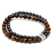 Load image into Gallery viewer, Magnetic Gemstone Bracelet - Tiger Eye
