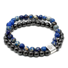 Load image into Gallery viewer, Magnetic Gemstone Bracelet - Sodalite
