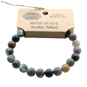 Power Bracelet - Moss Agate