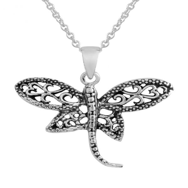 Beautiful Large Dragonfly Necklace