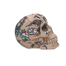 Load image into Gallery viewer, Tattoo Fund Natural Bone Coloured Traditional, Tribal Tattoo Fund Skull
