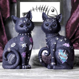 Bad to the Bone Cat Figurine 22cm