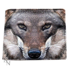 Load image into Gallery viewer, Portrait of a Wolf Embossed Wallet 11cm
