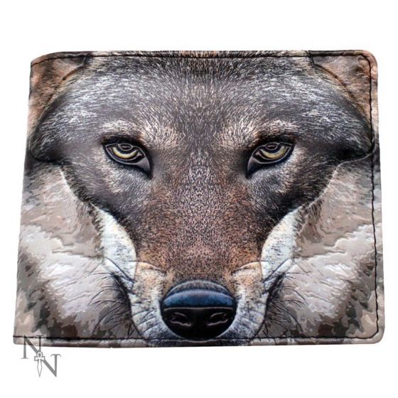 Portrait of a Wolf Embossed Wallet 11cm