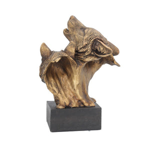 Song of the Wild Howling Wolf Bust 23cm