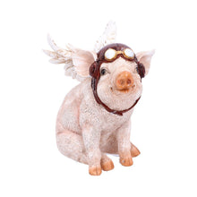 Load image into Gallery viewer, When Pigs Fly 15.5cm Winged Pilot Pig Ornament
