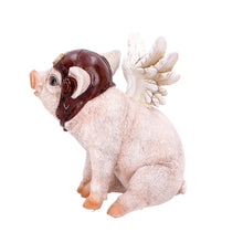 Load image into Gallery viewer, When Pigs Fly 15.5cm Winged Pilot Pig Ornament
