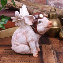 Load image into Gallery viewer, When Pigs Fly 15.5cm Winged Pilot Pig Ornament
